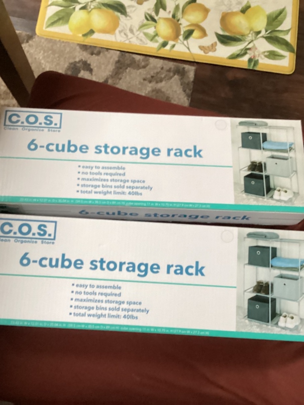 C.O.S. 6-Cube Storage Rack - Set of 2 New in box - Picture 3 of 8